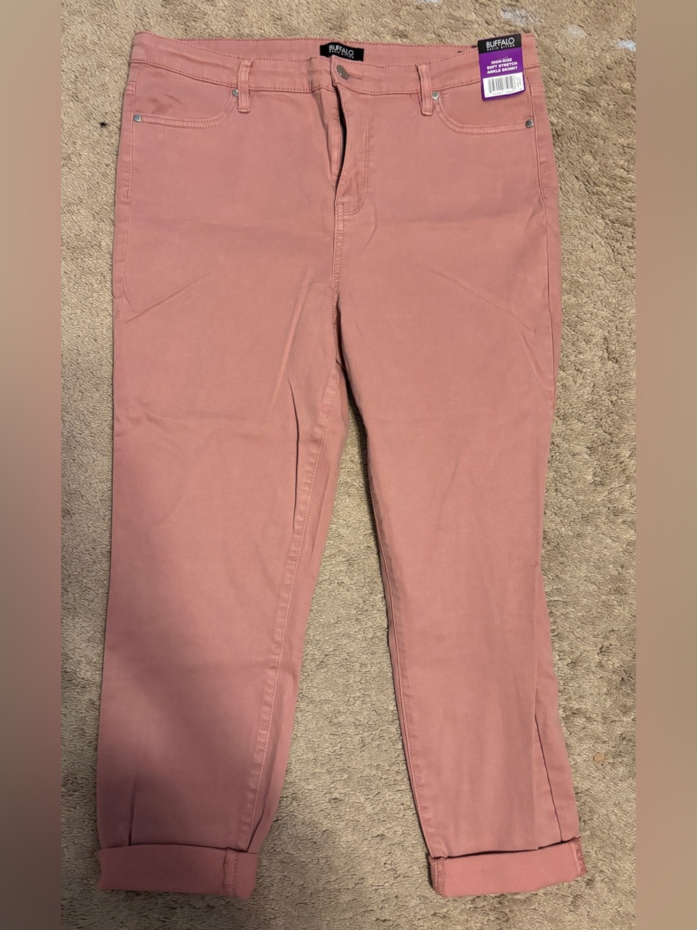 Buffalo High-Rise Skinny Pink Women’s Pants